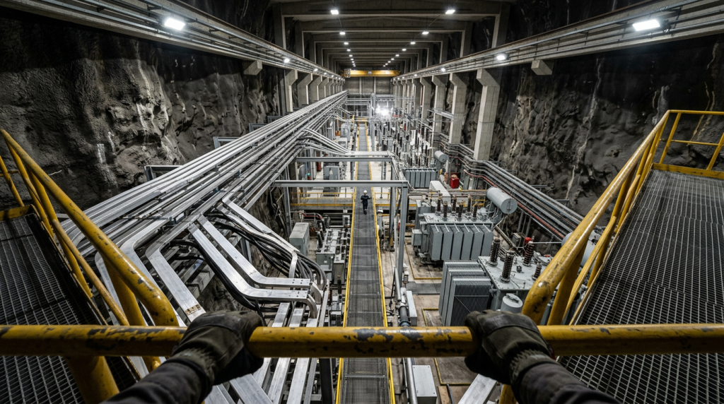 A bateria aquática gigante escondida dentro de uma montanha europeia que bombeia bilhões de litros de água para armazenar energia