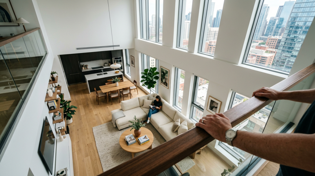 O surpreendente projeto de microcasa com apenas 35 metros quadrados que utiliza pé direito duplo e mezanino de madeira para abrigar uma família com muito conforto