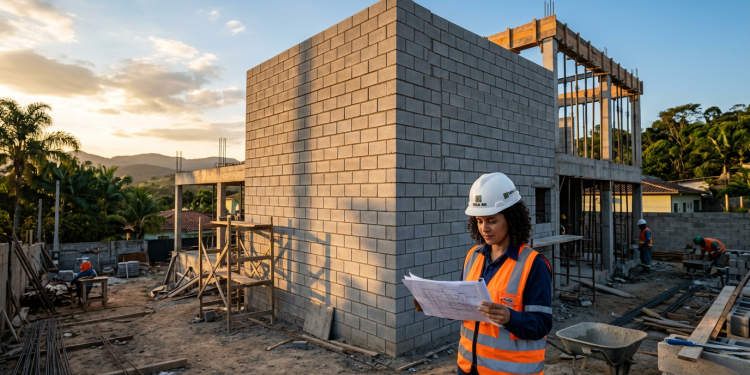 Brasil se junta a Reino Unido, Holanda, Estados Unidos e Alemanha ao massificar a construção de casas com blocos estruturais de concreto: o que muda na velocidade da alvenaria e na eliminação de pilares