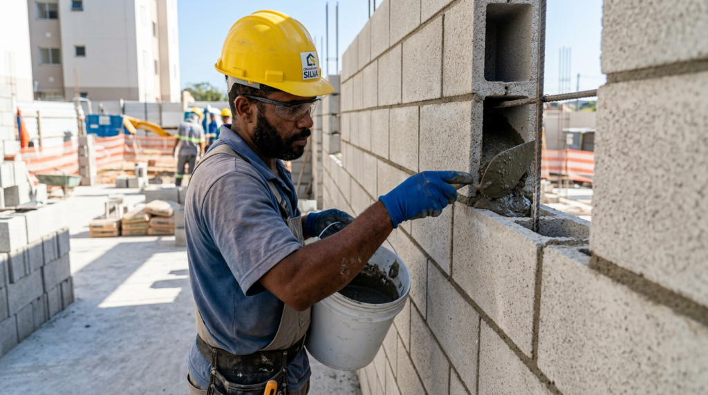 Brasil se junta a Reino Unido, Holanda, Estados Unidos e Alemanha ao massificar a construção de casas com blocos estruturais de concreto: o que muda na velocidade da alvenaria e na eliminação de pilares