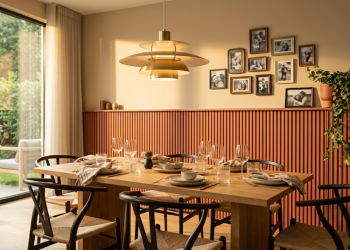 Transforme sua sala de jantar em minutos com painel ripado de EVA meia-parede sem sujeira e sem gastar muito