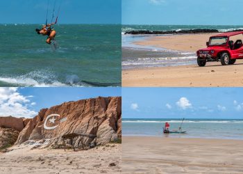 Vila do litoral do CE, situada entre dunas e falésias gigantes, tem ventos constantes que a tornam o destino favorito para a prática de kitesurfe