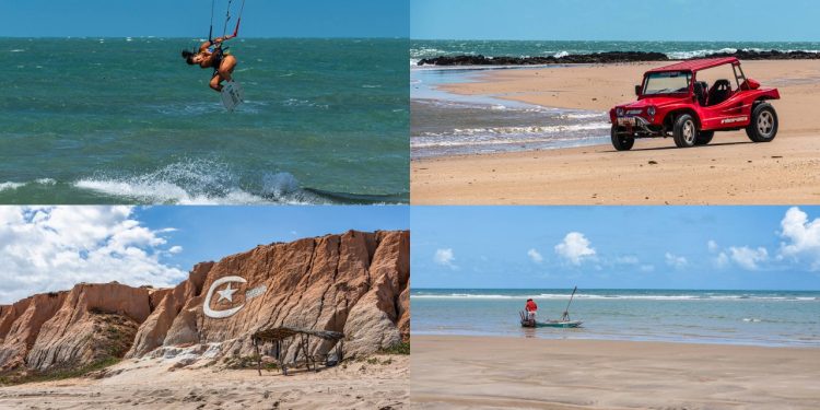 Vila do litoral do CE, situada entre dunas e falésias gigantes, tem ventos constantes que a tornam o destino favorito para a prática de kitesurfe