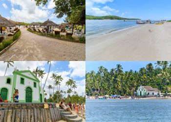 Fundada em 1995, a cidade pernambucana abriga a Capela de São Benedito, do século XVIII, que virou o maior símbolo turístico da Praia dos Carneiros