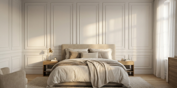 Quanto custa instalar molduras na cabeceira e como economizar com uma solução prática que muda o quarto na hora