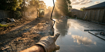 Quanto custa nivelar o quintal de terra e aplicar concreto usinado para fazer uma garagem aberta