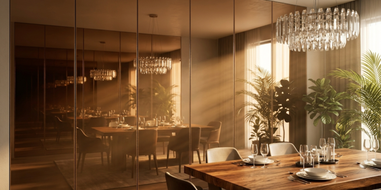 Veja quanto custa instalar uma parede de acrílico espelhado e como economizar com materiais leves que ampliam o espaço na hora