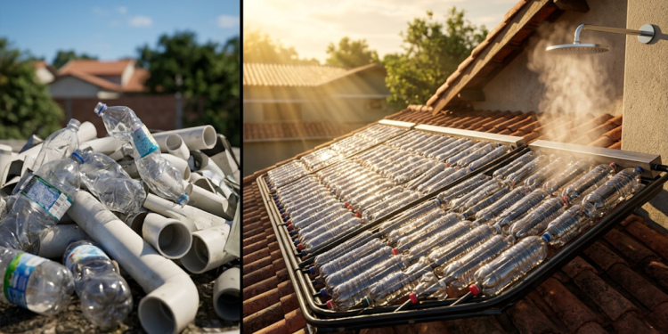 Materiais para montar um aquecedor solar caseiro e eficiente