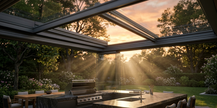 Quanto custa para cobrir a área de lazer com teto retrátil e aproveitar o espaço mesmo em dias de chuva