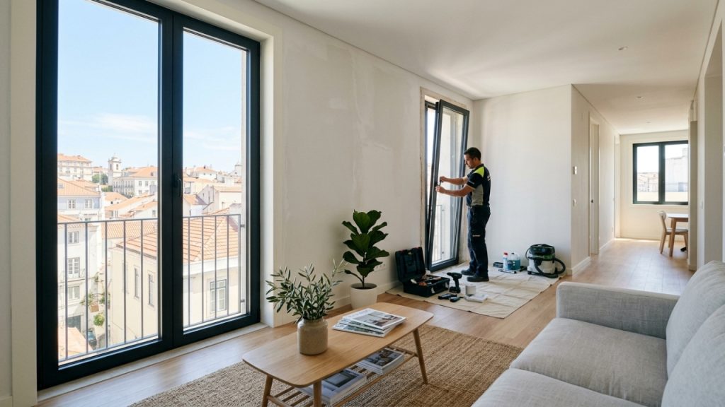 Quanto um instalador de caixilharia cobra para substituir as janelas de um apartamento de 3 assoalhadas em 2026?