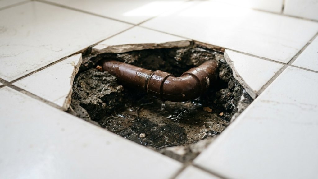 Quanto um encanador cobra para refazer o encanamento de um banheiro em 2026, e o que pode aparecer depois de quebrar o piso