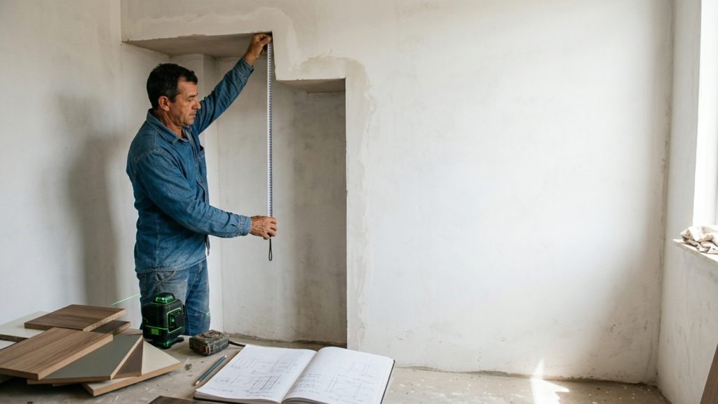Quanto um marceneiro cobra para planejar e montar um guarda-roupa embutido de MDF para um quarto de casal em 2026