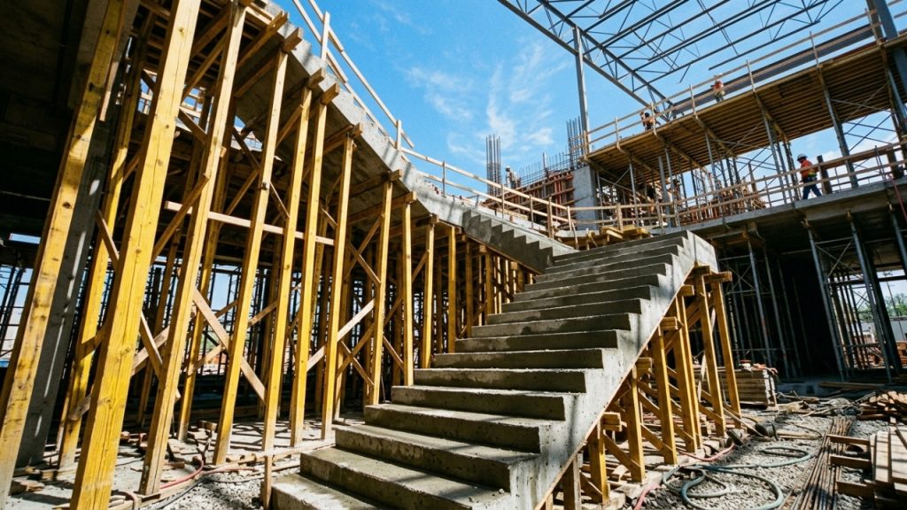 Quanto um pedreiro cobra para construir uma escada de concreto em sobrado pequeno com acabamento pronto para revestir em 2026?