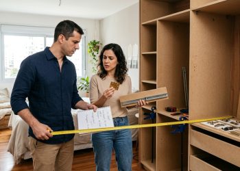 Quanto um marceneiro cobra para planejar e montar um guarda-roupa embutido de MDF para um quarto de casal em 2026