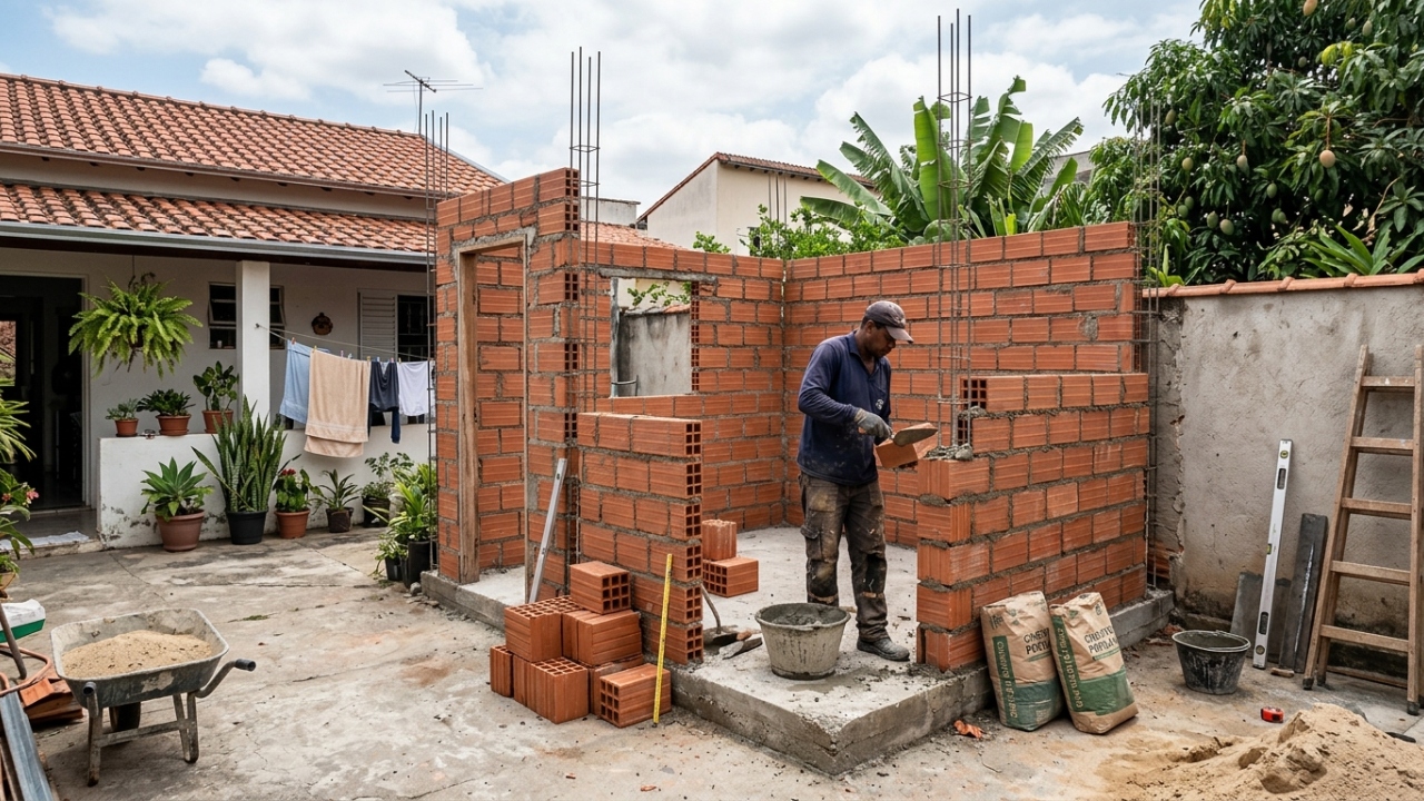 Quanto um pedreiro cobra para construir uma edícula de 25 m² nos fundos ...