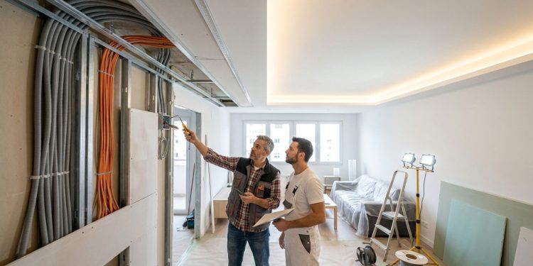 Quanto um gesseiro cobra para fazer sancas de drywall com iluminação embutida em uma sala de 25 m² em 2026?