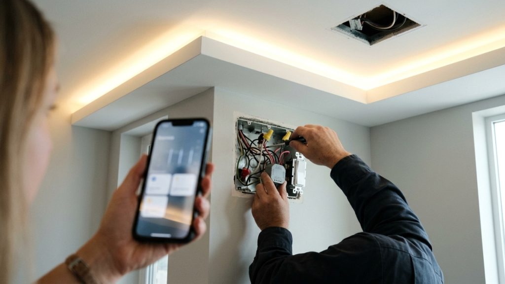 Quanto um eletricista cobra para instalar iluminação de LED embutida em um apartamento de 60 m² em 2026?
