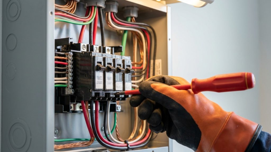 Quanto um eletricista cobra para instalar tomada 220 V para ar-condicionado em três quartos em 2026?