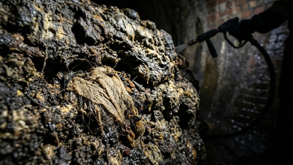 A repulsiva e sufocante profissão que paga milhares de euros para destruir blocos de gordura gigantes nos esgotos de Londres