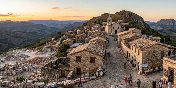 A mística cidade brasileira construída inteiramente sobre uma montanha de cristal a 1400 metros de altitude onde até as casas são erguidas com blocos de pedra sobrepostos
