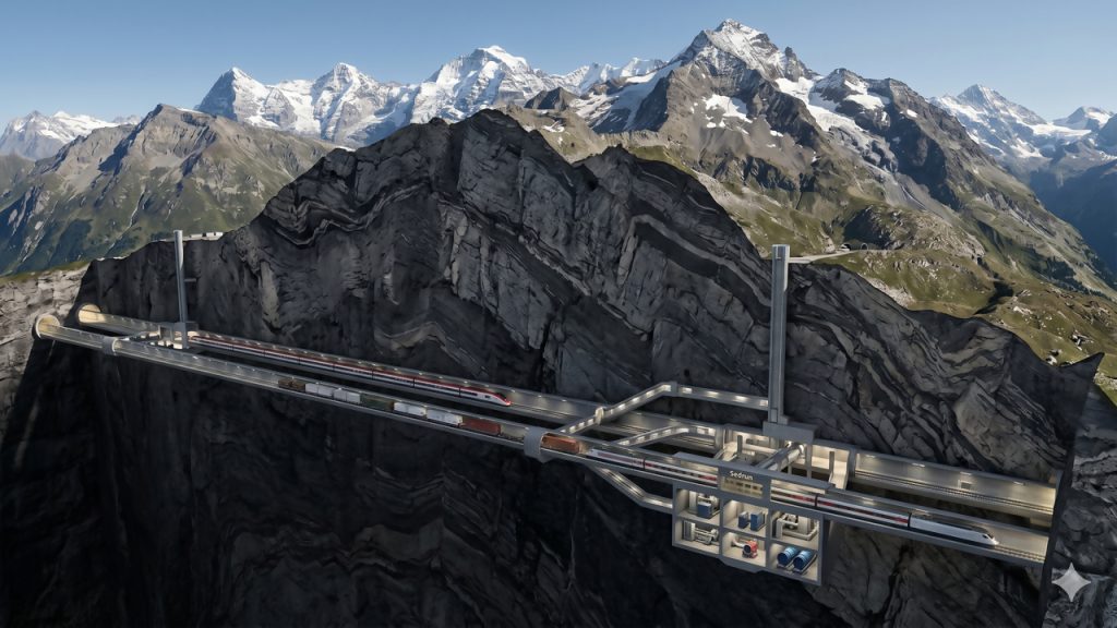 A colossal obra de 57 quilômetros cravada no coração da Europa que exigiu a explosão de 28 milhões de toneladas de rocha para criar a passagem mais profunda do planeta