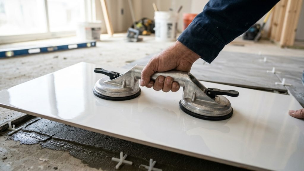 Quanto um azulejista cobra para assentar porcelanato de grande formato em uma sala de 40 m² em 2026?