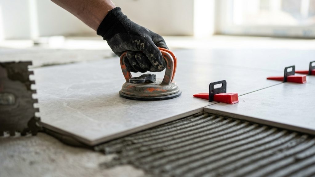 Quanto um azulejista cobra para assentar porcelanato de grande formato em uma sala de 35 m² em 2026?