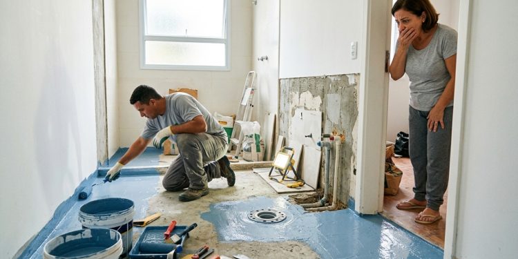 Quanto um profissional cobra para impermeabilizar um banheiro de 6 m² antes de assentar porcelanato em 2026?