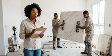 Quanto um azulejista cobra para assentar porcelanato de grande formato em uma sala de 35 m² em 2026?