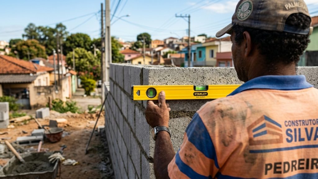 Quanto um pedreiro cobra para construir um muro simples