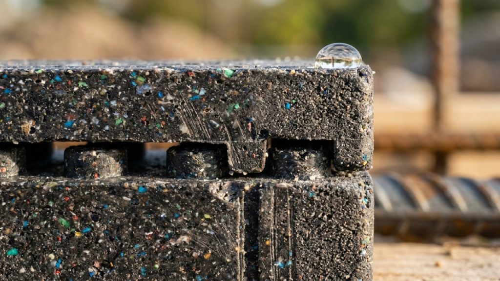 Tijolos de plástico reciclado que permitem construir casas em apenas cinco dias