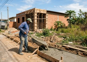 Quanto custa fazer uma calçada simples na frente de casa em 2026