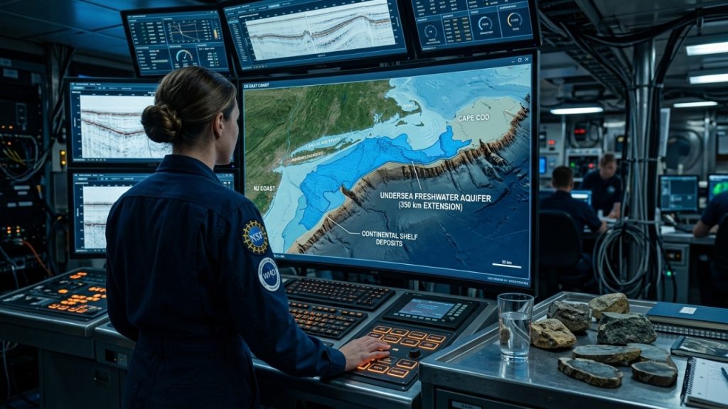 A descoberta científica do aquífero submarino na costa leste dos EUA