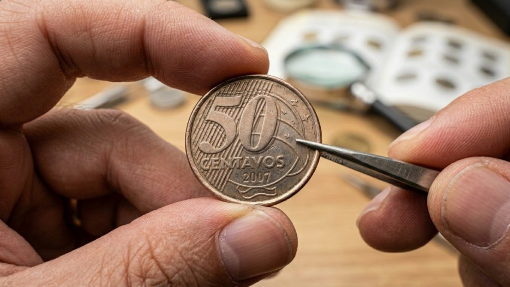 Quais moedas de 50 centavos são valorizadas por colecionadores