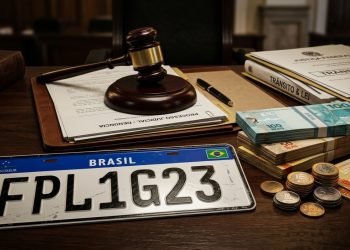 A lei da placa Mercosul