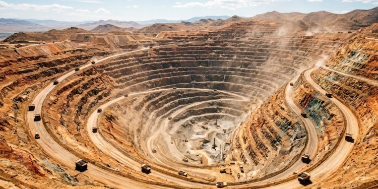 A monumental escavação diária da Mina de Bingham Canyon