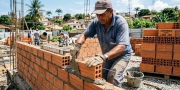 Custo para construir muro simples de 19 metros em 2026