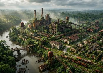 A monumental cidade fantasma erguida no meio da selva amazônica por um bilionário americano há 100 anos que hoje abriga apenas ruínas de aço
