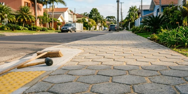 Quanto um pedreiro cobra para pavimentar uma calçada de 12 metros com bloco intertravado em 2026?