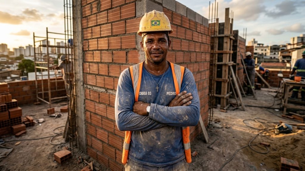 Quanto cobra um pedreiro para construir uma sala 3x3 em maio de 2026?