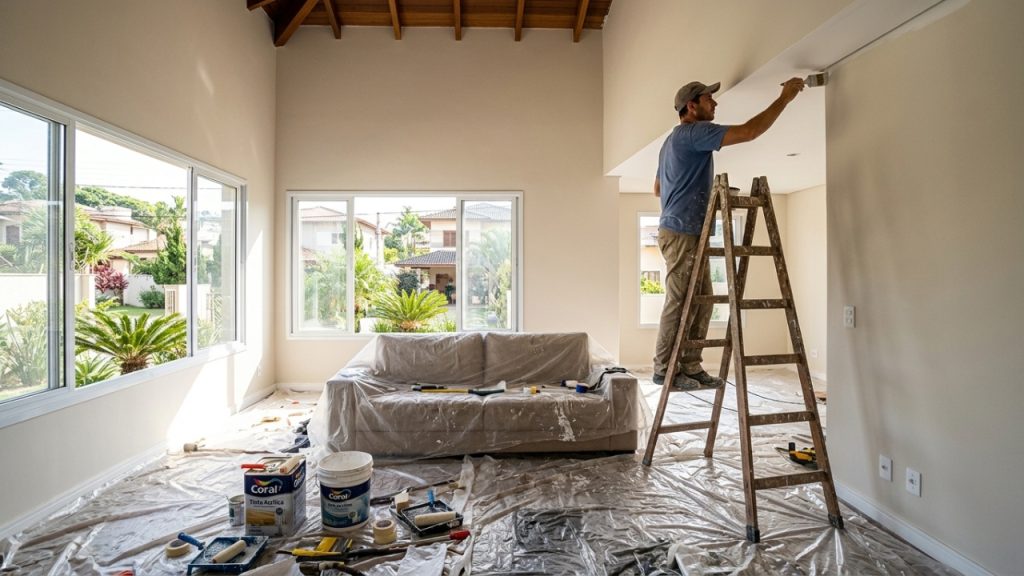 Quanto um pintor cobra para pintar uma casa de 85 m2 em 2026?