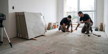 Quanto um profissional cobra para aplicar cimento queimado em uma área interna de 40 m² em 2026?