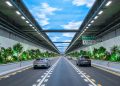 A psicologia viária por trás do gigantesco túnel de 18 quilômetros equipado com nuvens artificiais brilhantes e plantas falsas para manipular o cérebro