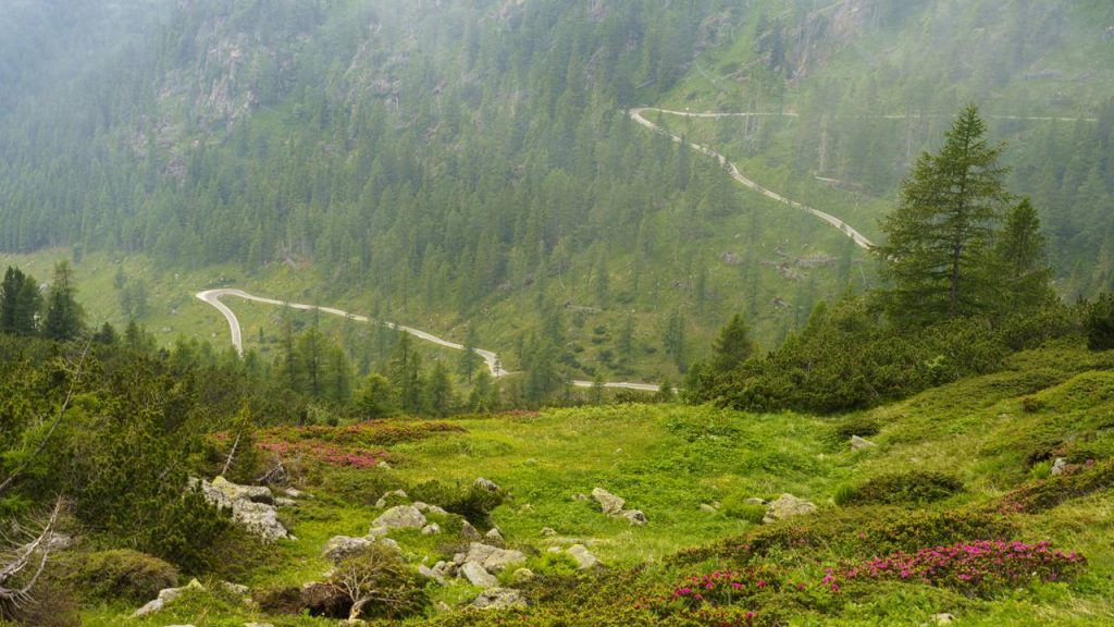 Com 2.047 metros de altitude e 15% de inclinação, a estrada alpina italiana desafia a física em um trajeto de pura adrenalina