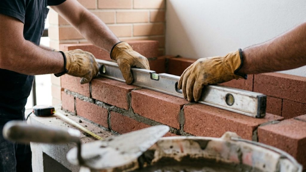 Quanto um pedreiro cobra para construir uma churrasqueira de alvenaria em uma área gourmet de 20 m² em 2026?
