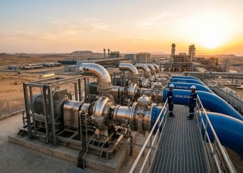 O gigantesco sistema industrial utilizado pela Arábia Saudita Israel e Emirados Árabes que consome quantidades colossais de eletricidade para empurrar a água do mar através de tubos de grafeno e torná-la potável