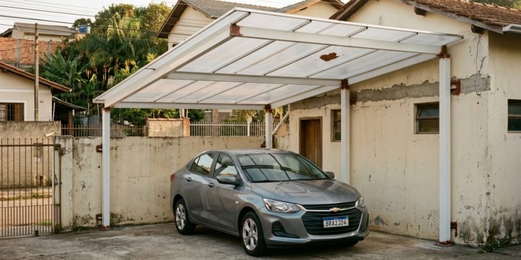 Quanto um serralheiro cobra para fabricar uma cobertura metálica com policarbonato para garagem em 2026?