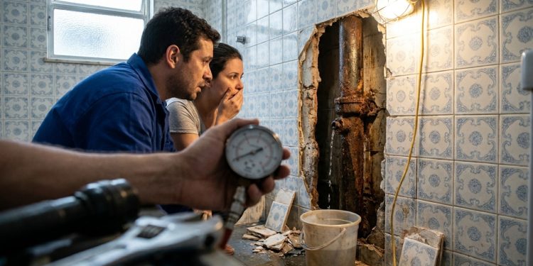 Quanto um encanador cobra para trocar o registro geral e refazer a prumada de água de um apartamento em 2026?