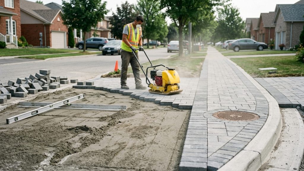 Quanto um calceteiro cobra para pavimentar uma calçada de 12 metros com blocos intertravados em 2026