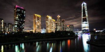 Com 600 hectares de áreas verdes, a cidade de Songdo na Coreia destaca-se como um dos projetos urbanos mais tecnológicos e sustentáveis do mundo
